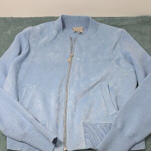 Sioni Sky Blue Zip-Up Jacket